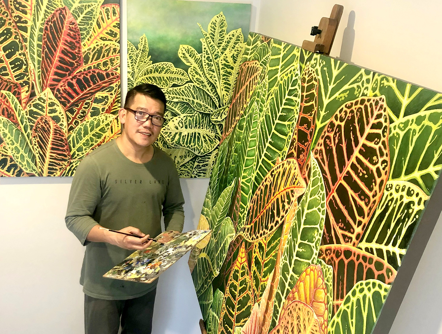 Crotons painting by Gregorio Gary Umali-Umali Art-Pinoy Artist Crotons painting by Gregorio Gary Umali-Umali Art-Pinoy Artist