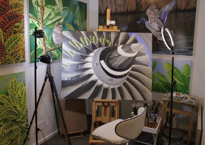 Dependable V2500 Turbo Fan Engine Gregorio Gary Umali Filipino Artist Based in New-Zealand