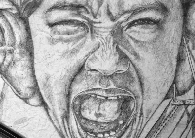 Out cry by Gregorio Gary Umali- Filipino Artist Based in New Zealand